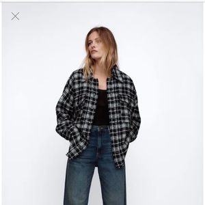 Zara Textured Weave Overshirt
